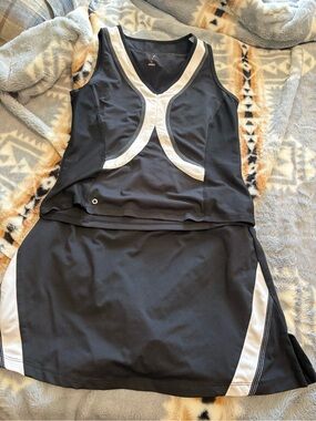 Tail Black and White Tennis Tank Top and Skort